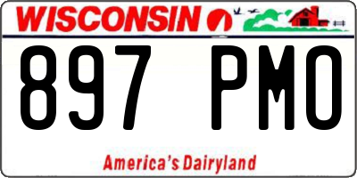 WI license plate 897PMO