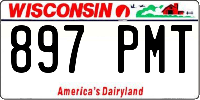 WI license plate 897PMT