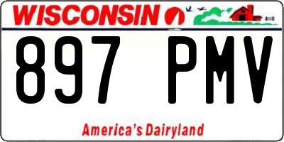 WI license plate 897PMV