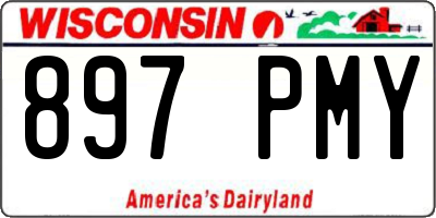 WI license plate 897PMY