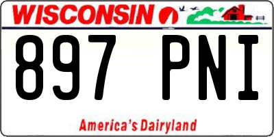 WI license plate 897PNI