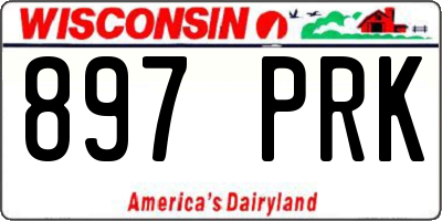 WI license plate 897PRK