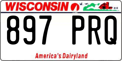 WI license plate 897PRQ