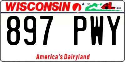 WI license plate 897PWY