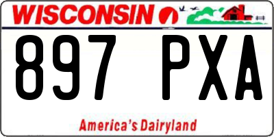 WI license plate 897PXA