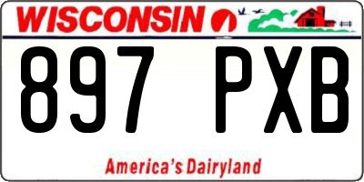 WI license plate 897PXB
