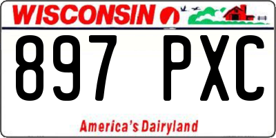 WI license plate 897PXC