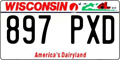 WI license plate 897PXD