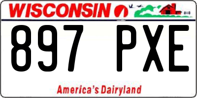 WI license plate 897PXE