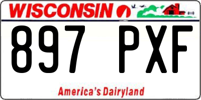WI license plate 897PXF