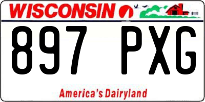 WI license plate 897PXG