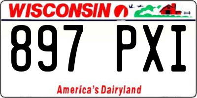 WI license plate 897PXI