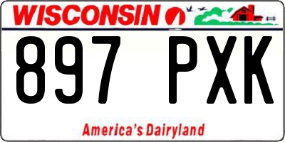 WI license plate 897PXK