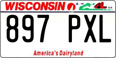 WI license plate 897PXL