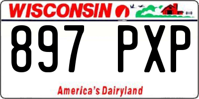 WI license plate 897PXP