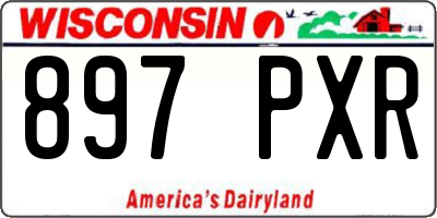 WI license plate 897PXR