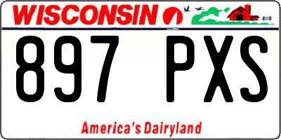 WI license plate 897PXS