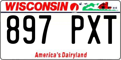 WI license plate 897PXT