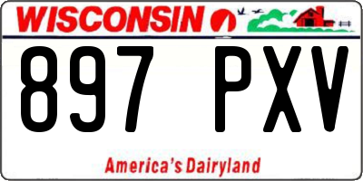WI license plate 897PXV