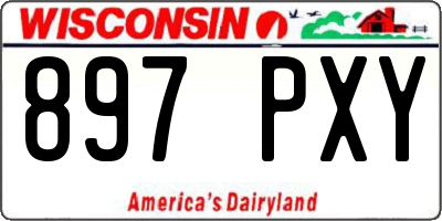 WI license plate 897PXY
