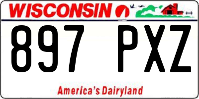 WI license plate 897PXZ
