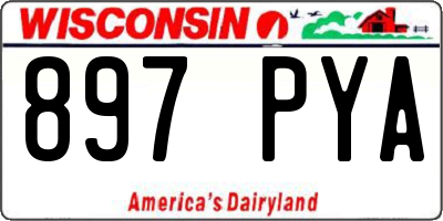WI license plate 897PYA