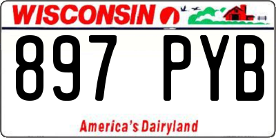 WI license plate 897PYB