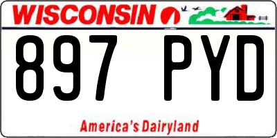 WI license plate 897PYD