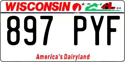 WI license plate 897PYF