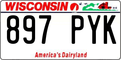 WI license plate 897PYK