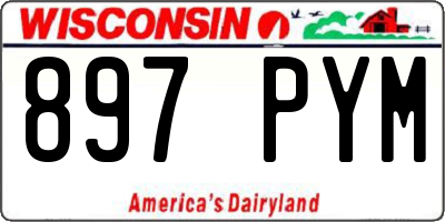 WI license plate 897PYM