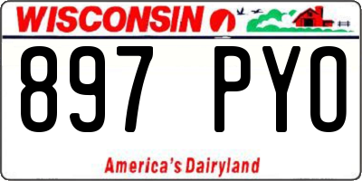 WI license plate 897PYO