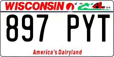 WI license plate 897PYT