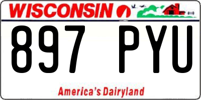 WI license plate 897PYU