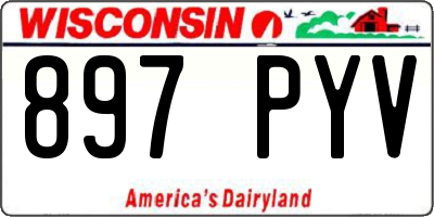 WI license plate 897PYV