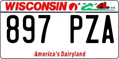 WI license plate 897PZA