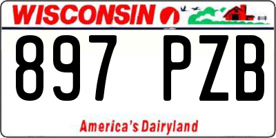 WI license plate 897PZB