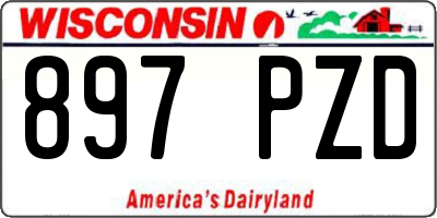 WI license plate 897PZD