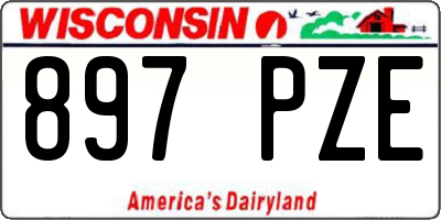 WI license plate 897PZE