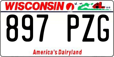WI license plate 897PZG