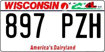 WI license plate 897PZH