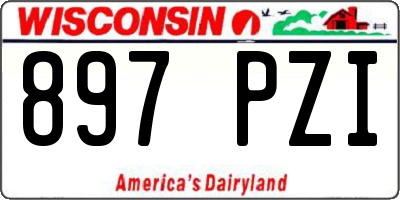 WI license plate 897PZI