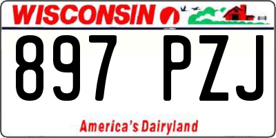 WI license plate 897PZJ