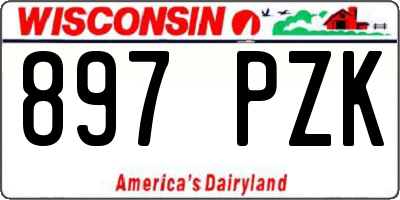 WI license plate 897PZK