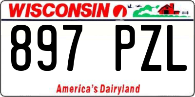 WI license plate 897PZL