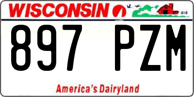WI license plate 897PZM