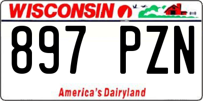 WI license plate 897PZN