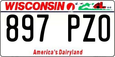 WI license plate 897PZO
