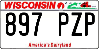 WI license plate 897PZP