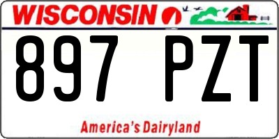 WI license plate 897PZT
